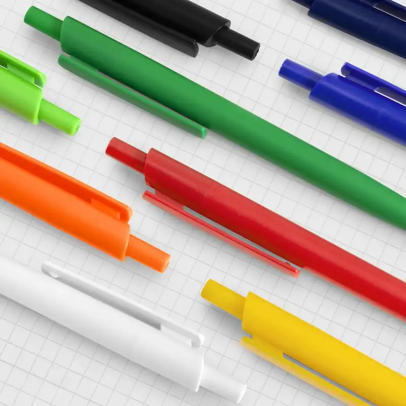 Bolígrafo plástico mate con área amplia de impresión para personalizar con logo (5)