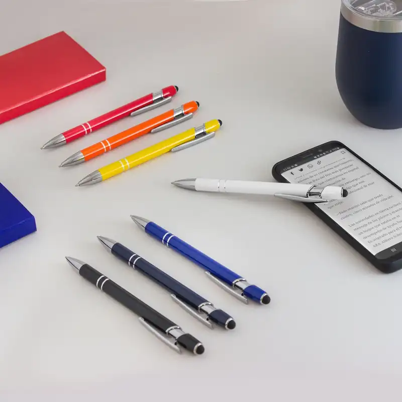 Bolígrafo touch de aluminio laqueado para personalizar con logo (5)