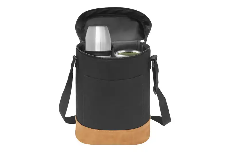 Bolso picnic con detalle símil cuero para personalizar con logo (3)