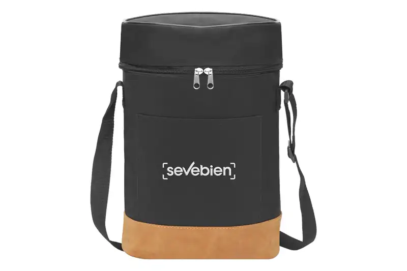 Bolso picnic con detalle símil cuero para personalizar con logo (4)