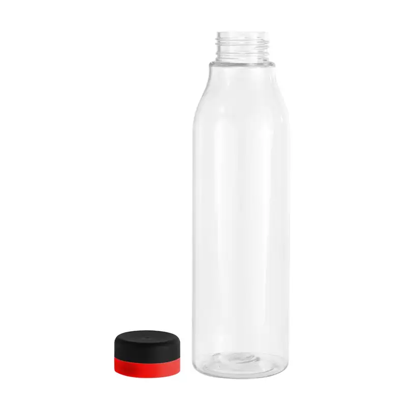 Botella de 750 ml esbelta con tapa negra para personalizar con logo (3)
