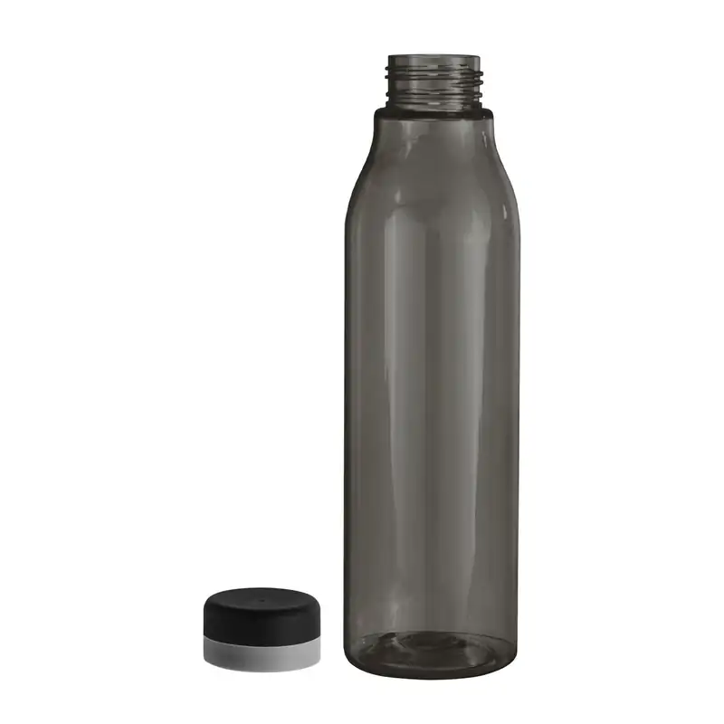 Botella de 750 ml esbelta negra para personalizar con logo (3)
