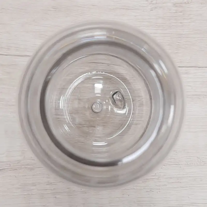 Botella plástica transparente de 600 ml con tapa a rosca para personalizar con logo (3)