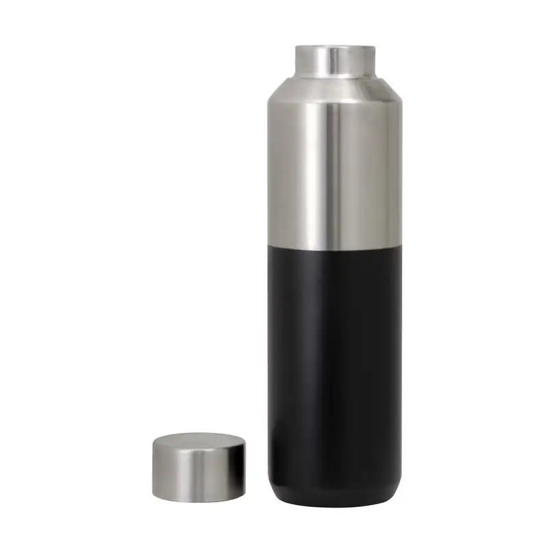 Botella térmica bicolor con tapa de acero para personalizar con logo (3)