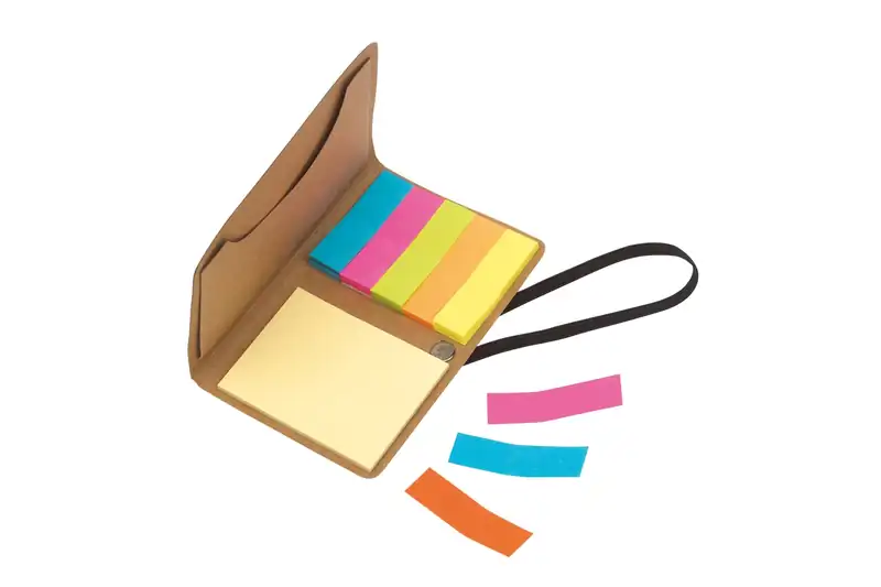 Carpeta de bolsillo con notas adhesivas para personalizar con logo (2)