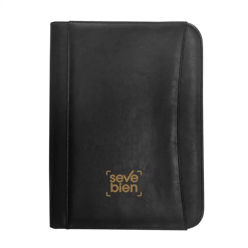 Carpeta ejecutiva A4 con cierre y bloc para personalizar con logo (2)