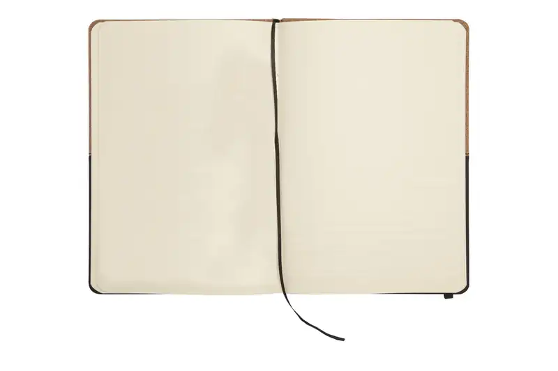 Libreta A5 símil corcho con hojas punteadas para personalizar con logo (3)