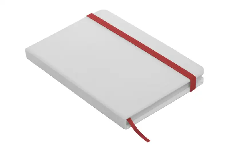 Libreta chica de tapa dura blanca para personalizar con logo (2)