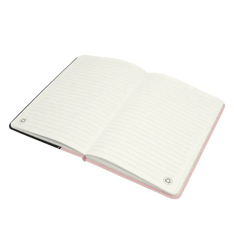 Libreta cosida bicolor con portalápiz para personalizar con logo (4)
