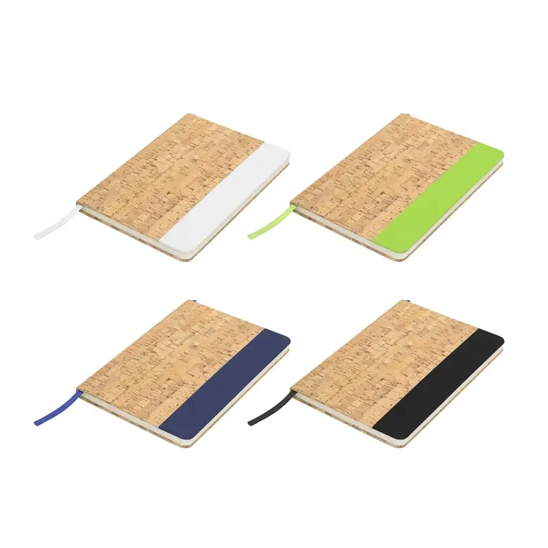 Libreta cosida con tapa de corcho para personalizar con logo (3)