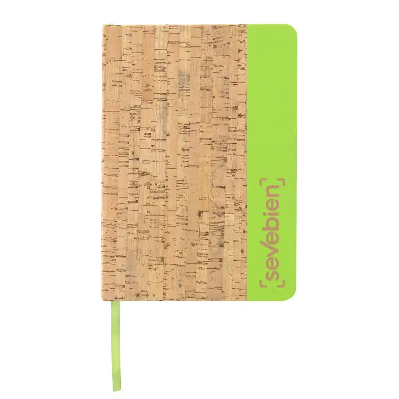 Libreta cosida con tapa de corcho para personalizar con logo (5)