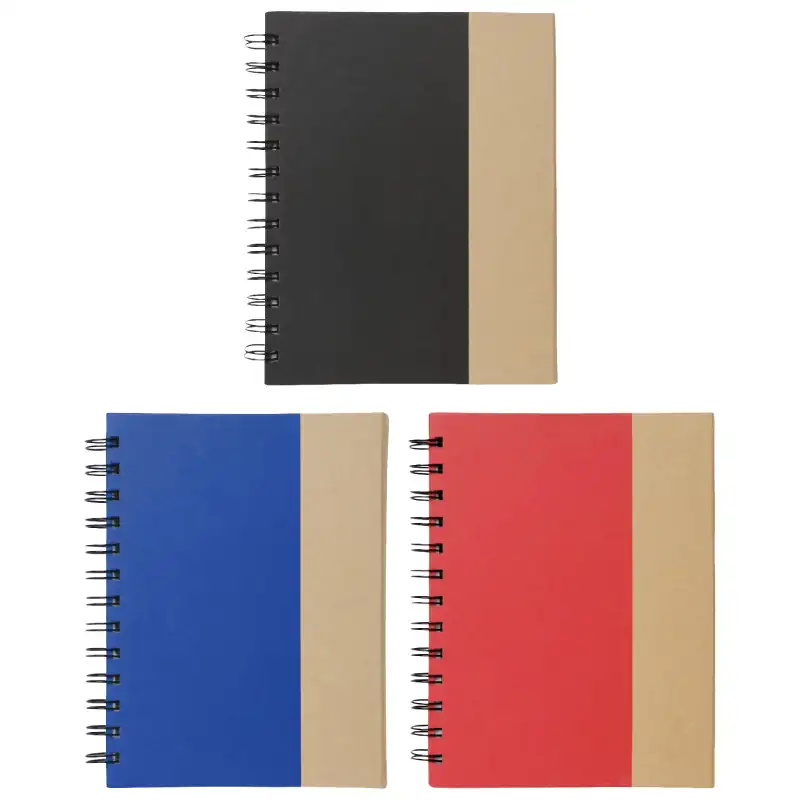 Libreta de cartón con notas adhesivas y bolígrafo para personalizar con logo (3)
