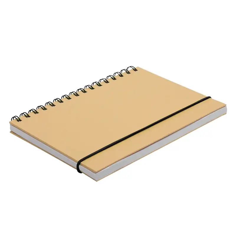 Libreta espiralada con tapa kraft para personalizar con logo (4)