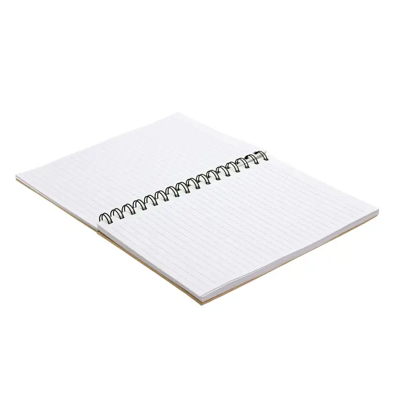 Libreta espiralada con tapa kraft para personalizar con logo (5)