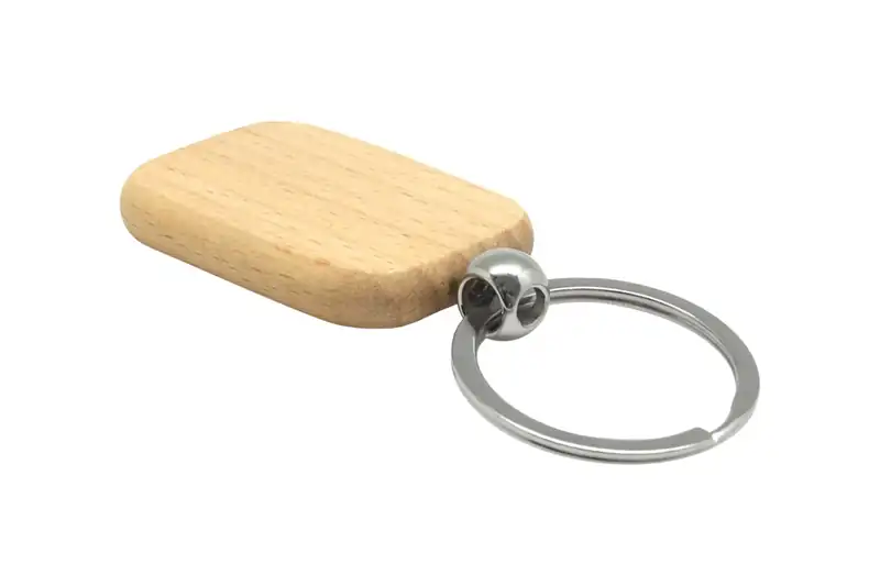 Llavero de madera rectangular para personalizar con logo (3)