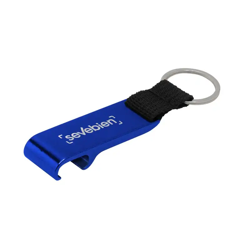 Llavero destapador con correa para personalizar con logo (2)