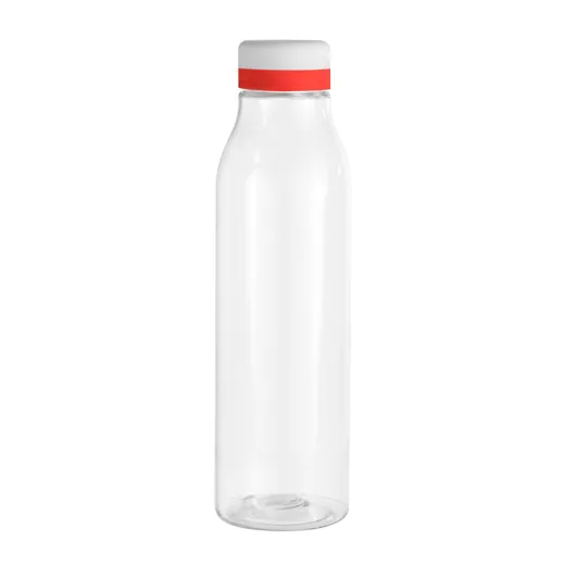 Botella de 750 ml esbelta con tapa blanca