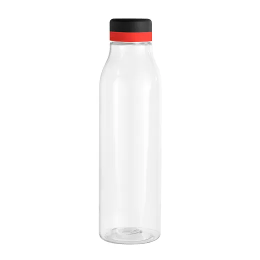 Botella de 750 ml esbelta con tapa negra
