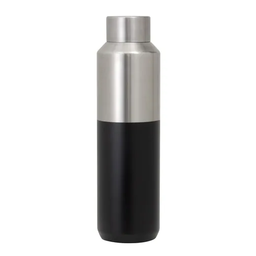 Botella térmica bicolor con tapa de acero