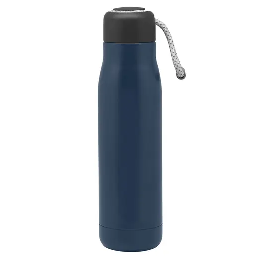 Botella térmica con tira para colgar