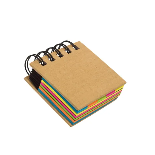 Caja de notas adhesivas con anillado para personalizar con logo (1)