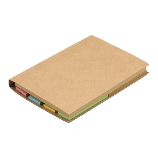 Carpeta de notas adhesivas kraft para personalizar con logo (1)