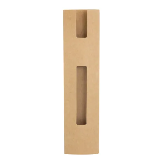 Estuche kraft con ventana para bolígrafo