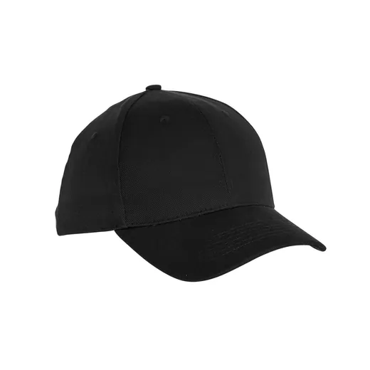 Gorra de seis paneles con hebilla metálica