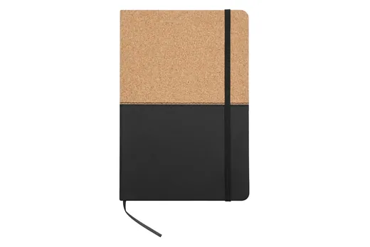 Libreta A5 símil corcho con hojas punteadas para personalizar con logo (1)