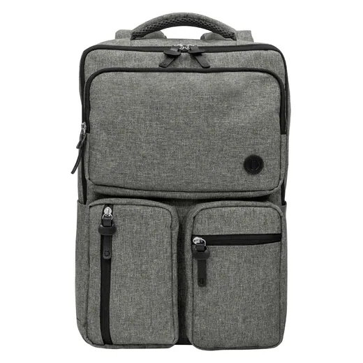 Mochila porta notebook 15,6" con tres bolsillos delanteros