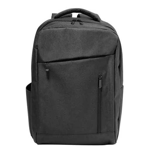 Mochila porta notebook 15" negra con bolsillo vertical