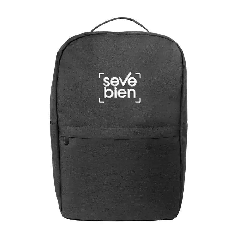 Mochila porta notebook 15" con bolsillo para botella para personalizar con logo (2)