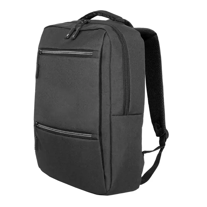 Mochila porta notebook 16" con dos bolsillos frontales amplios para personalizar con logo (5)