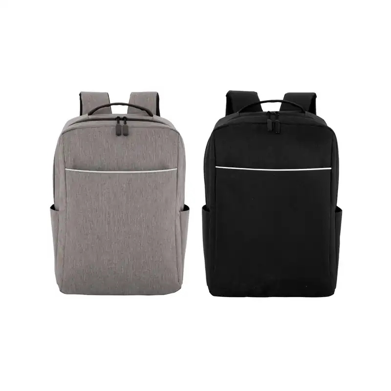 Mochila porta notebook 16" con ribete reflectante para personalizar con logo (2)
