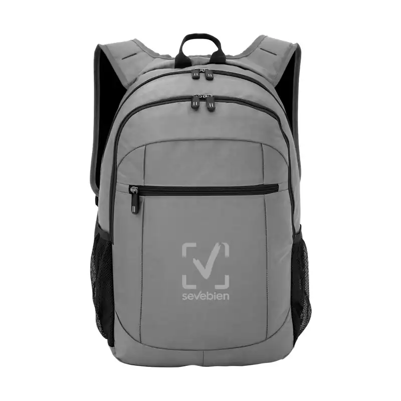Mochila porta notebook 16" y tablet con doble cierre para personalizar con logo (2)
