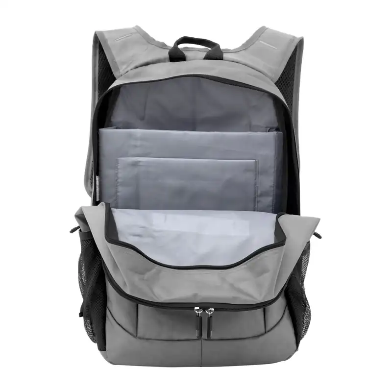Mochila porta notebook 16" y tablet con doble cierre para personalizar con logo (4)