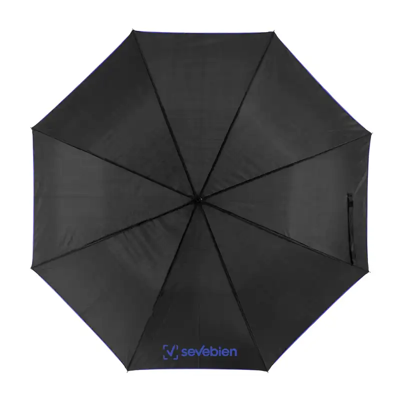 Paraguas negro con detalle de color para personalizar con logo (4)