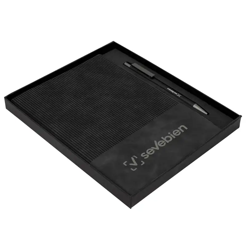 Set ejecutivo con bolígrafo y libreta A5 para personalizar con logo (3)
