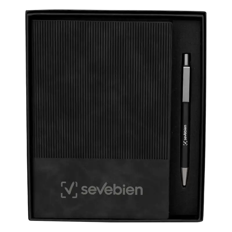 Set ejecutivo con bolígrafo y libreta A5 para personalizar con logo (4)