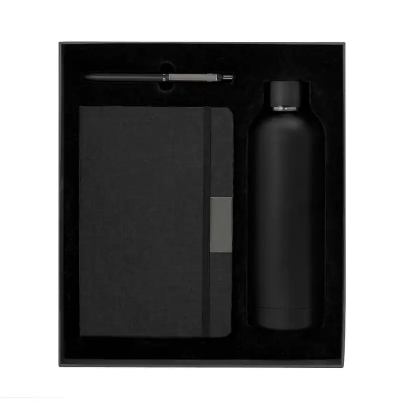 Set ejecutivo de regalo en caja oscura para personalizar con logo (5)