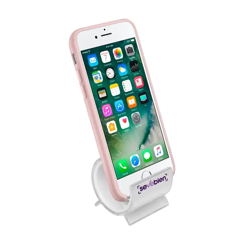 Soporte de celular transparente para personalizar con logo (2)
