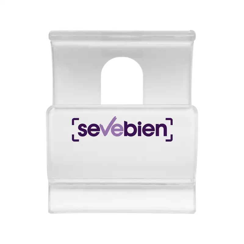 Soporte de celular transparente para personalizar con logo (5)