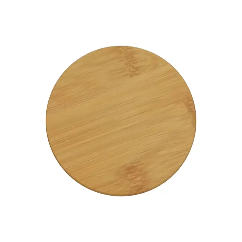 Taza de doble vidrio con tapa de bambú para personalizar con logo (4)