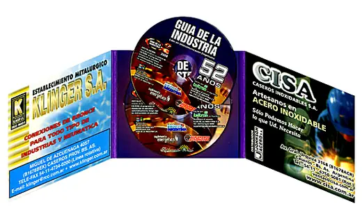 Cajas y etiquetas de CD: trabajo realizado por la imprenta SGG