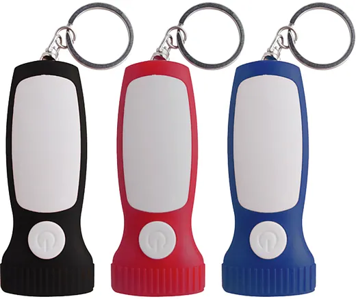 Llavero linterna, varios colores · Ref. T-384: Llaveros personalizados con logo, SGG