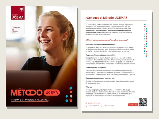 Postales y tarjetas de agradecimiento: Trabajo para UCEMA (diseño del cliente), impreso por SGG
